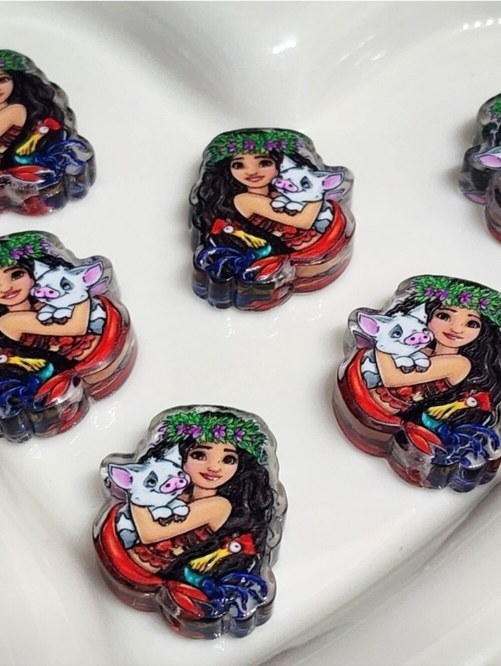 Princess Pig Beads 2 Pcs Focal Beads Beaded Pen Jewelry Making Crafts Charms